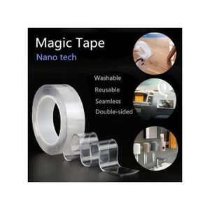 Nano Tech Ruban adhésif Double face Nano sans Trace, 5M, réutilisable, étanche, gekkotape