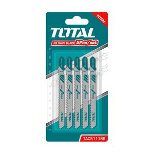 TOTAL Jeu de lames de scie sauteuse pour métal, 5 pièces