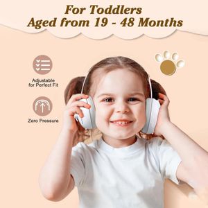 Casque Anti Bruit pour Bébé et Nourrisson 0-3 Ans, Bandeau Ajustable et Confortable