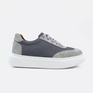 D'Urbano Trafo 020 : Espadrille en Cuir Daim Gris
