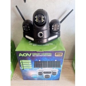 TvT Caméra Surveillance Alimenté à l’énergie solaire avec 4 lentilles – (20 mégapixels)