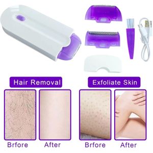 Yes Épilateur Visage et Corps USB Rechargeable Mini Rasoir Électrique Doux 2 en 1 Haute Précision pour Femme Portable
