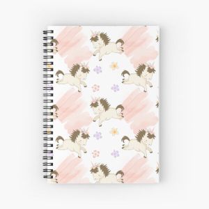 Adorable Horse Illustration Pattern Essential T-shirts Accessories  Spiral Notebook Bloc note