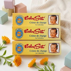 Baby Set lot 3 pcs  Crème de Change en vitamine E et l’oxyde de Zinc