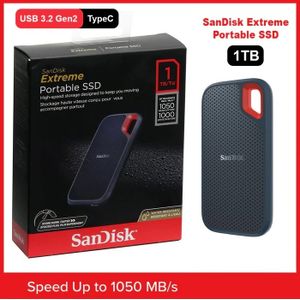 Disque dur portable SSD SanDisk Extreme PRO® 1 To (SDSSDE81-1T00-G25) prix  Maroc