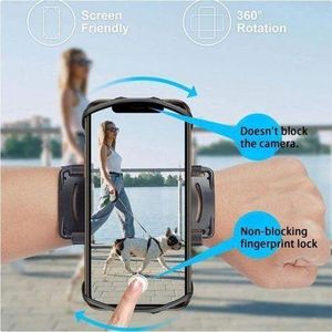 Brassard Sport pour Téléphone avec Rotation 360°, Pochette pour Clés et Écouteurs