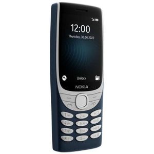 Nokia 8210   Bleu Téléphone Dual SIM - Unisoc T107 1.0 GHz - RAM 48 Mo - Ecran 2.8" 240 x 320 - 128 Mo - Bluetooth 5.0 - 1450 mAh