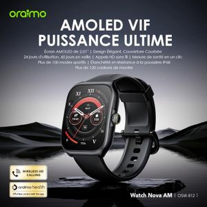 Oraimo Watch Nova AM 2.01 pouces Amoled