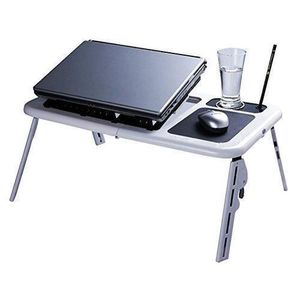 Table de pc portable réglable avec ventilateur de refroidissement intégré