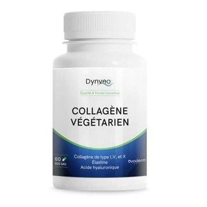 Collagène Naturel Végétarien Ovoderm® - 60 Gélules 300mg - Anti-Âge & Peau Hydratée - Type I, V & X avec Acide Hyaluronique, Élastine, Glucosamine & chondroïtine - Complément 100% Naturel