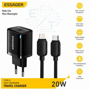 ESSAGER شاحن سريع 65 واط بمنفذين