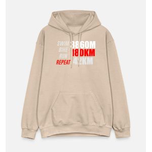 Distances officielles Iron Man Triathlon Sweat à capuche Hoodies