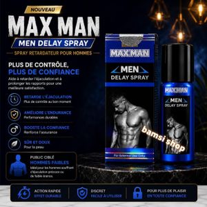  BLEU MAXMEN Spray Intime Homme 45 ml Confort & Maîtrise – Usage Externe