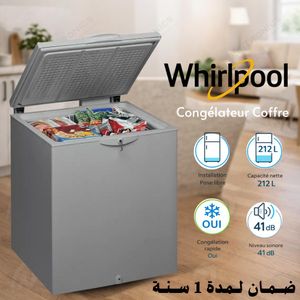 Whirlpool Congélateur Coffre 212 L Congélation Rapide, silencieux, Argent, CF28S