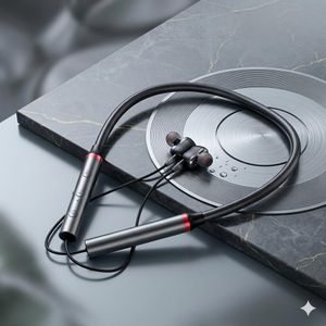 Lenovo سماعات رأس لاسلكية بلوتوث مقاومة للماء بمعيار IPX5 - عازلة للضوضاء، مزودة بميكروفون مدمج