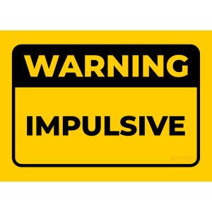 Warning impulsive  Poster Chambre Haute Qualité