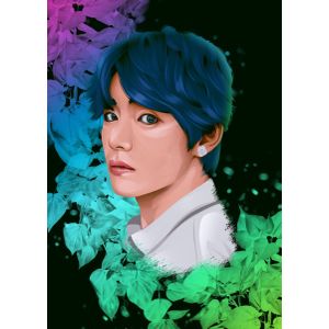 Bts v kim taehyung  Poster Chambre Haute Qualité