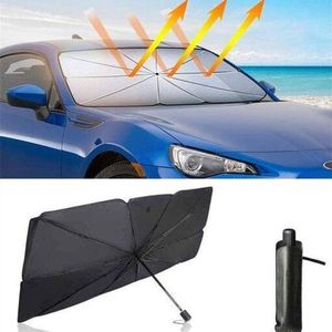 Pare-soleil intérieur pliable pour voiture, protégeant le pare-brise des rayons du soleil, barrière UV et contribuant au refroidissement de l'habitacle.