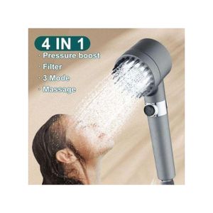 Pommeau de douche haute pression économique,douchette à 3 modes,brosse massage,