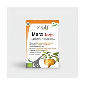physalis Maca Forte MaQaBoost - Soutient Vitalité, Fertilité & Performances Physiques et Mentales - 30 Comprimés