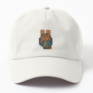Retro City Cat – Japanese 90s Urban Sunset Style casquette blanc unique