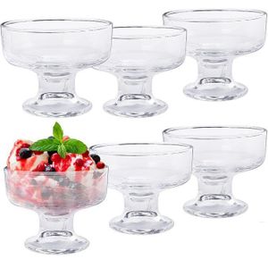Coupes à glace, Ensemble de 6 Bols pour ice crème, salades et Fruits, 260 mL