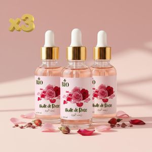 Bio Pack x3 Huile de rose 50 ml Nutrition Visage