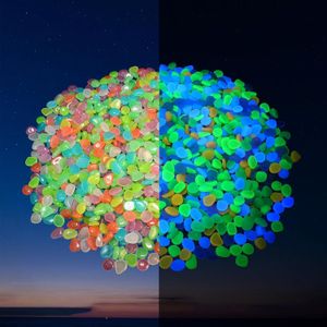 Pack Découverte de 1000 Galets Phosphorescents en Résine Lumineuse – Pierres Décoratives Glow in The Dark Multicolores pour Jardin, Aquarium, Terrasse, Allées & Maison – Effet Magique La Nuit, Rechargeables à la Lumière du Jour