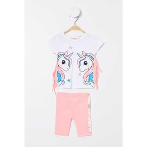 Defacto Ensemble 2 pièces pour bébé fille, coupe classique - L2948A2 - Écru