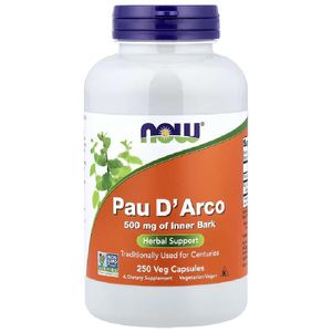 Now Pau D' Arco, 500 mg, 250 Veg Capsules