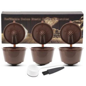 Tasse de filtre de Capsule de café réutilisable de 3 pièces pour Nescafe Dolce  Gusto casquettes rechargeables, ✓ Meilleur prix au Maroc