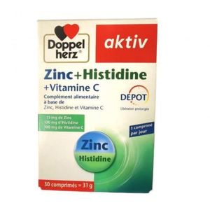 Doppelherz aktiv Zinc+Histidine+Vitamine C 30 comprimés