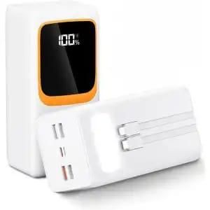 Power Bank Grande Capacité 40000mAh – Recharge Rapide 120W pour Android et iPhone