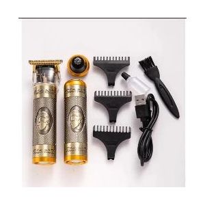 Kit Tondeuse Multifonction USB Rechargeable – Rasoir Électrique 4-en-1 pour Barbe, Cheveux, Corps et Nez