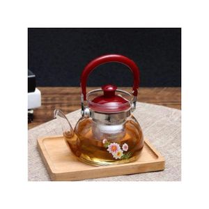 Cafetière en Verre avec Passoire pour Théière - Contenance 900 ML