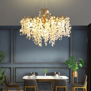 Lustre Moderne Cristal 80cm Doré éclairage LED économique