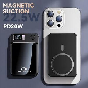 Power Bank Magnétique Sans fil 22.5W 10000mAh, Pour iPhone 12/13/14/15 Pro, Charge rapide Magsafe