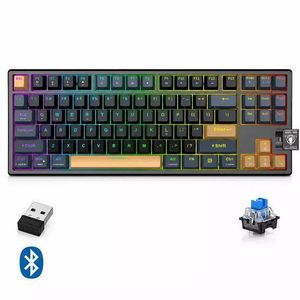 Jedel Clavier de jeu JEDELBluetooth Wireless Mécanique  
