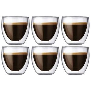 6 Latte en Verre Latte Macchiato et 6 cuillères en Acier Inoxydable  (Gratuit) Verres à Café Verre à thé : : Cuisine et Maison
