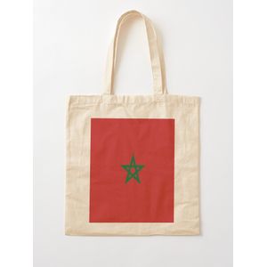 رائع علم المغرب بألوانه الحمراء و الخضراء. حقيبة كلاسيكية