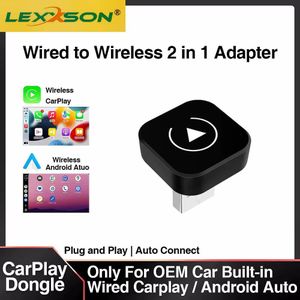 Adaptateur Sans Fil 2-en-1 CarPlay & Android Auto - Mini Dongle Plug & Play 