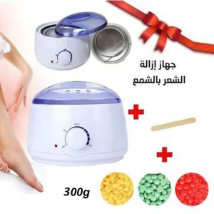 عرض حزمة آلة تسخين الشمع الاحترافية 300 جرام من الشمع 5 ملاعق
