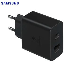 Samsung Chargeur 35W Super rapide Port PD type-c 35W + Port USB A 15W 