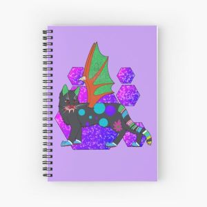 Cartoon Alebrije Cat Spiral Notebook Bloc note