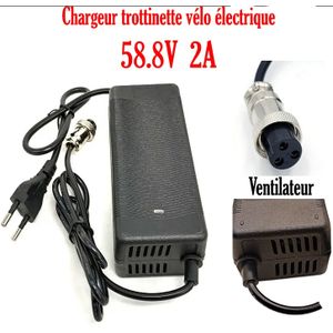 Chargeur électrique pour trottinette City Evo de Scooty - 24V - 2A