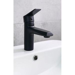 Ferri Mitigeur lavabo et vasque à poser pour salle de bain, design européen robinet salle de bain noir Matt