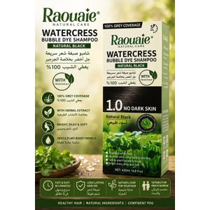 Disaar Shampoo Black Raouaie Watercress Bubble shampoing colorant