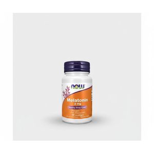 Now Mélatonine 3mg - 90 Capsules (90 Portions) - Aide au Sommeil Naturel, Relaxation & Cycle Circadien Régulier