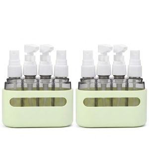 Lot de 3 - Set de 4 Flacons de Voyage Rechargeables - Organisateur Portable pour Liquides - Accessoire de Toilette Essentiel