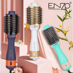 Enzo Brosse soufflante Sèche-Cheveux Lissante 3 en 1 Volumisante Rotative à Air Chaud Professionnel 1500W En-4134